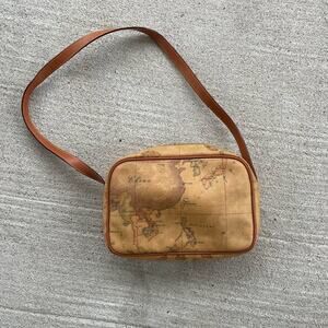 Vintage 1A Classe Alviero Martini World Map Crossbody Shoulder Bag